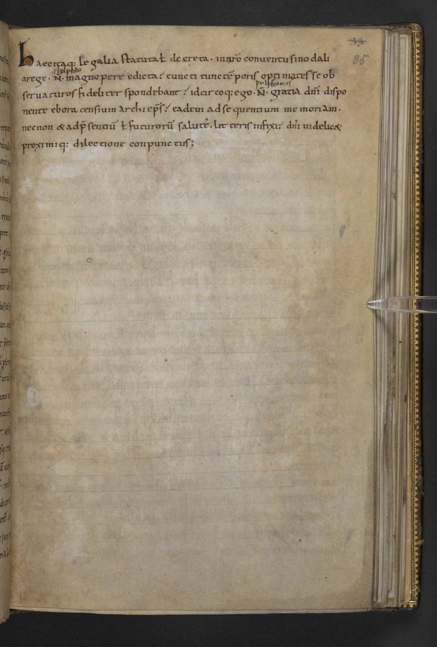 Thureth; angolszász törvénykönyv VI Æthelred, latinul és óangolul, Cotton MS Claudius A III f.35r alkotó: School English