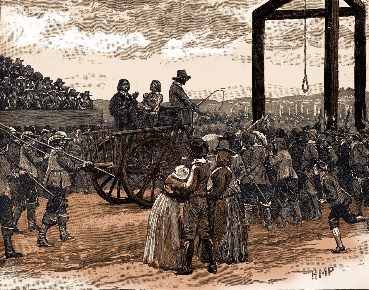 Tyburn I. Károly király uralkodása idején (nyomtatás) alkotó: School English