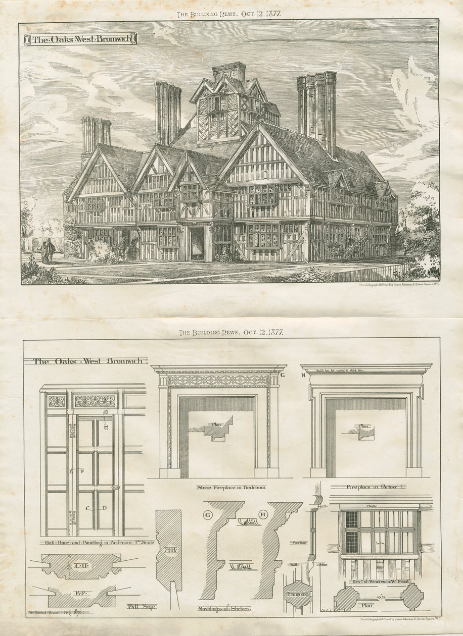 West Bromwich – „The Oaks”: fotolitográfia, 1876. augusztus–dec. (nyomtatott) alkotó: School English