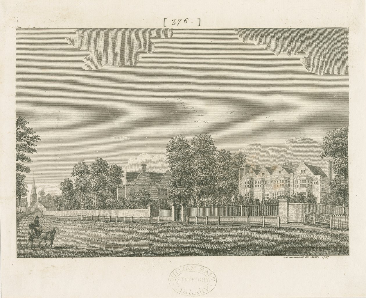 Whittington Hall: metszet alkotó: School English