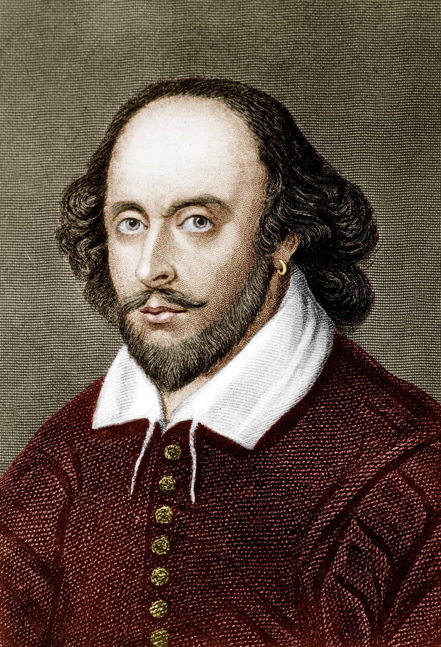 William Shakespeare (színes metszet) alkotó: School English