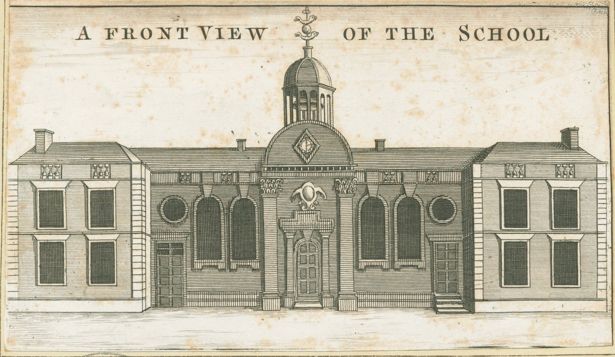 Wolverhampton – Gimnázium: akvatinta metszet, nd [c 1751] (nyomtatás) alkotó: School English