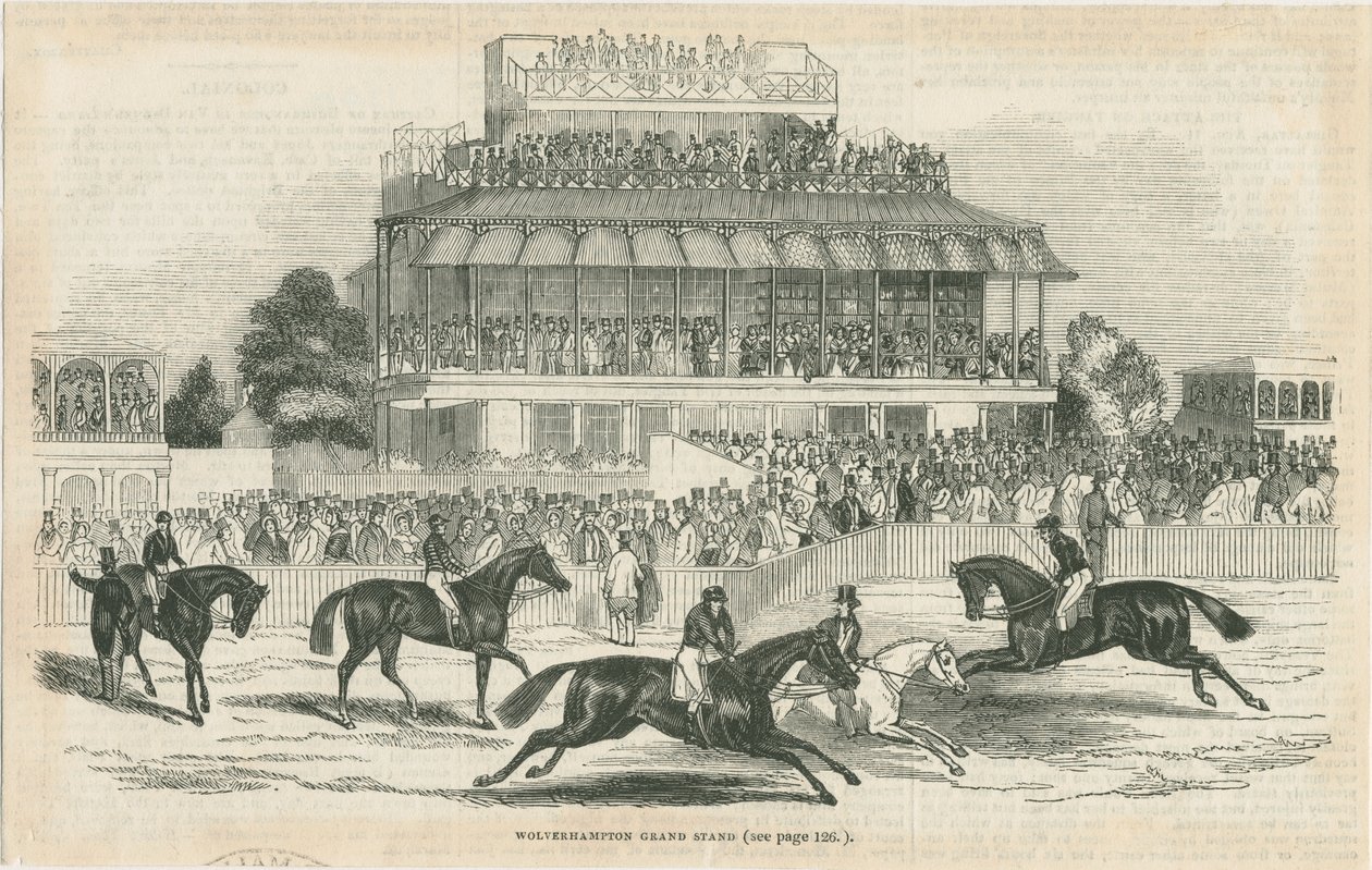 Wolverhampton – Grand Stand: fametszet, nd [c 1844] (nyomtatás) alkotó: School English