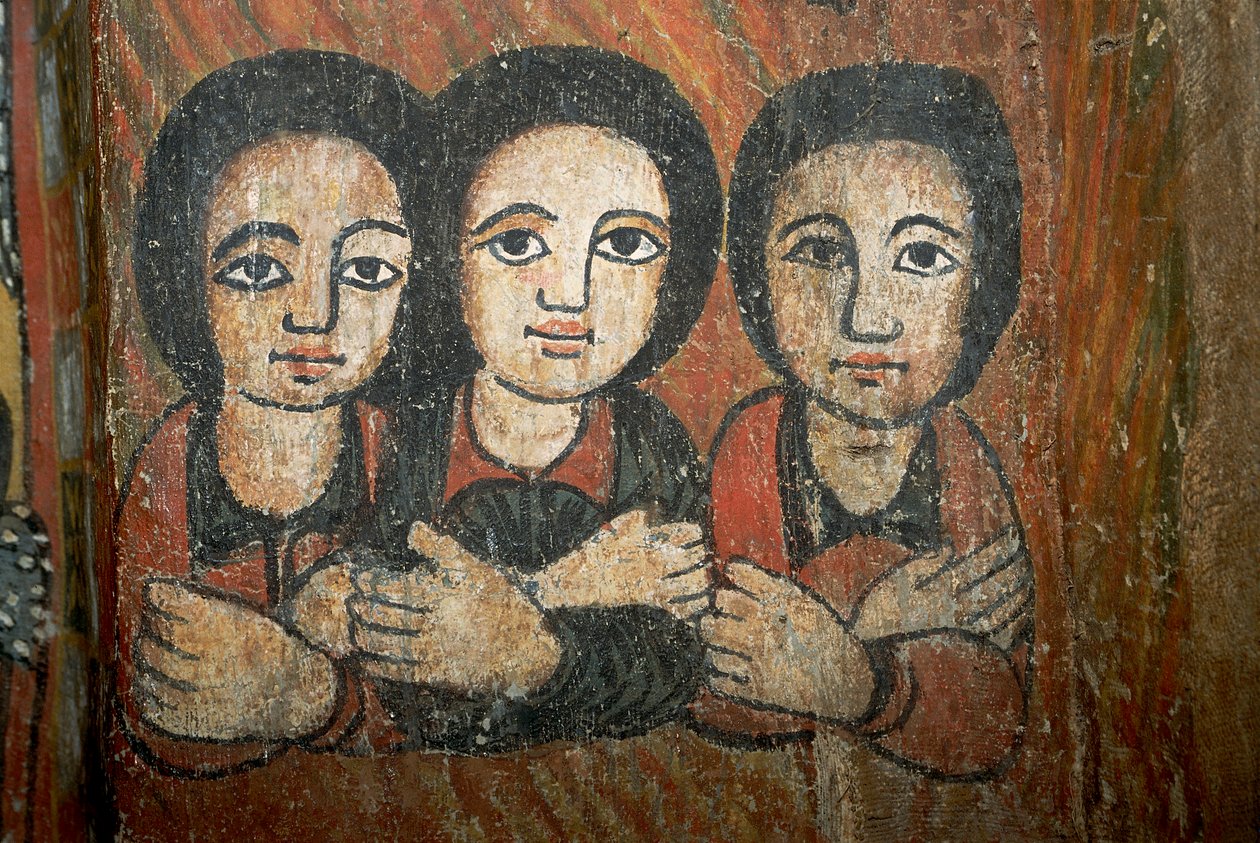Falfestmény részlete (freskó) alkotó: School Ethiopian