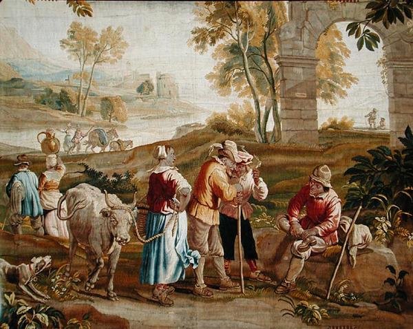 Vidéki jelenet alkotó: School Flemish