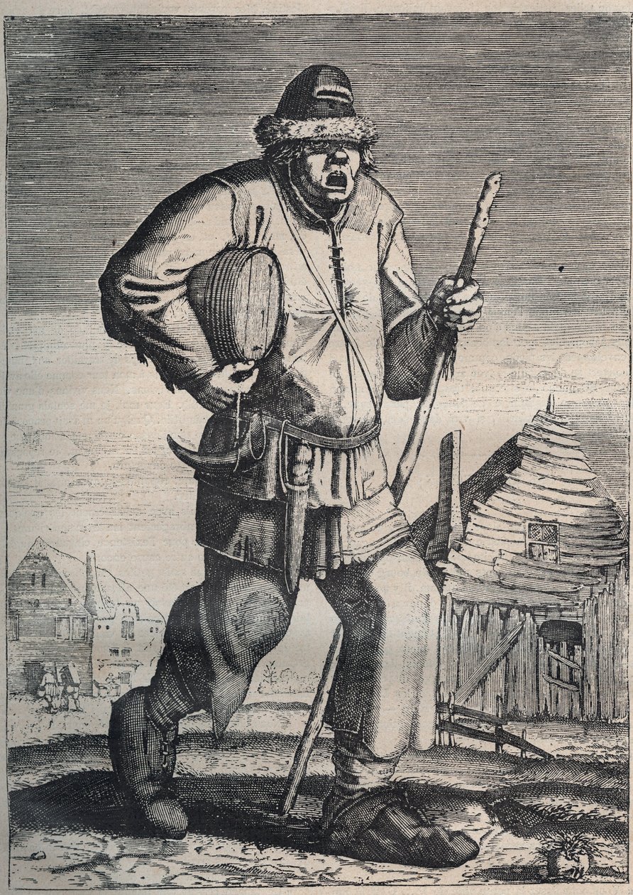 Tintakereskedő - flamand gravírozás alkotó: School Flemish