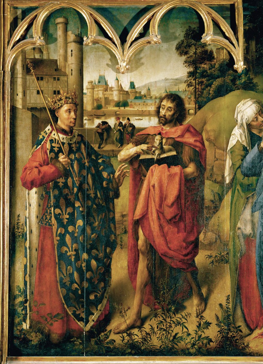 IX. Lajos, a Szent Keresztelő Szent János ... alkotó: School Flemish