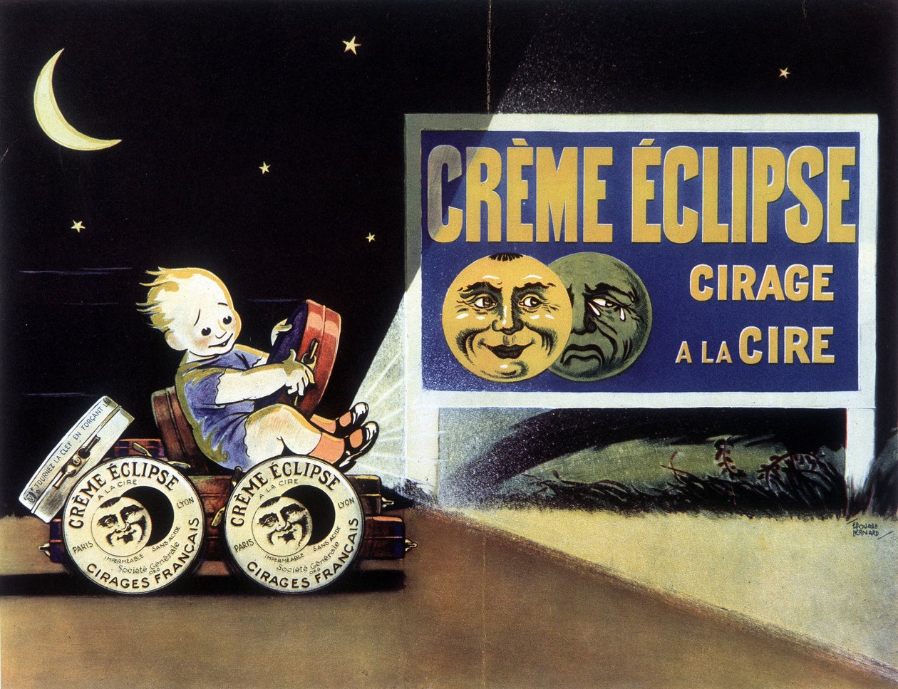 Reklám viaszpolírozáshoz „” Eclipse Creme”” alkotó: School French