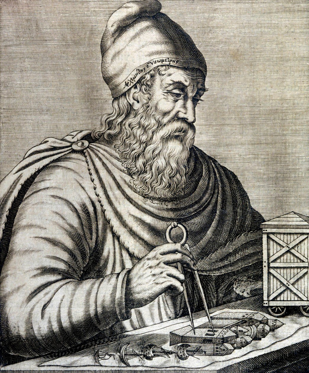 Archimedes (metszet) alkotó: School French