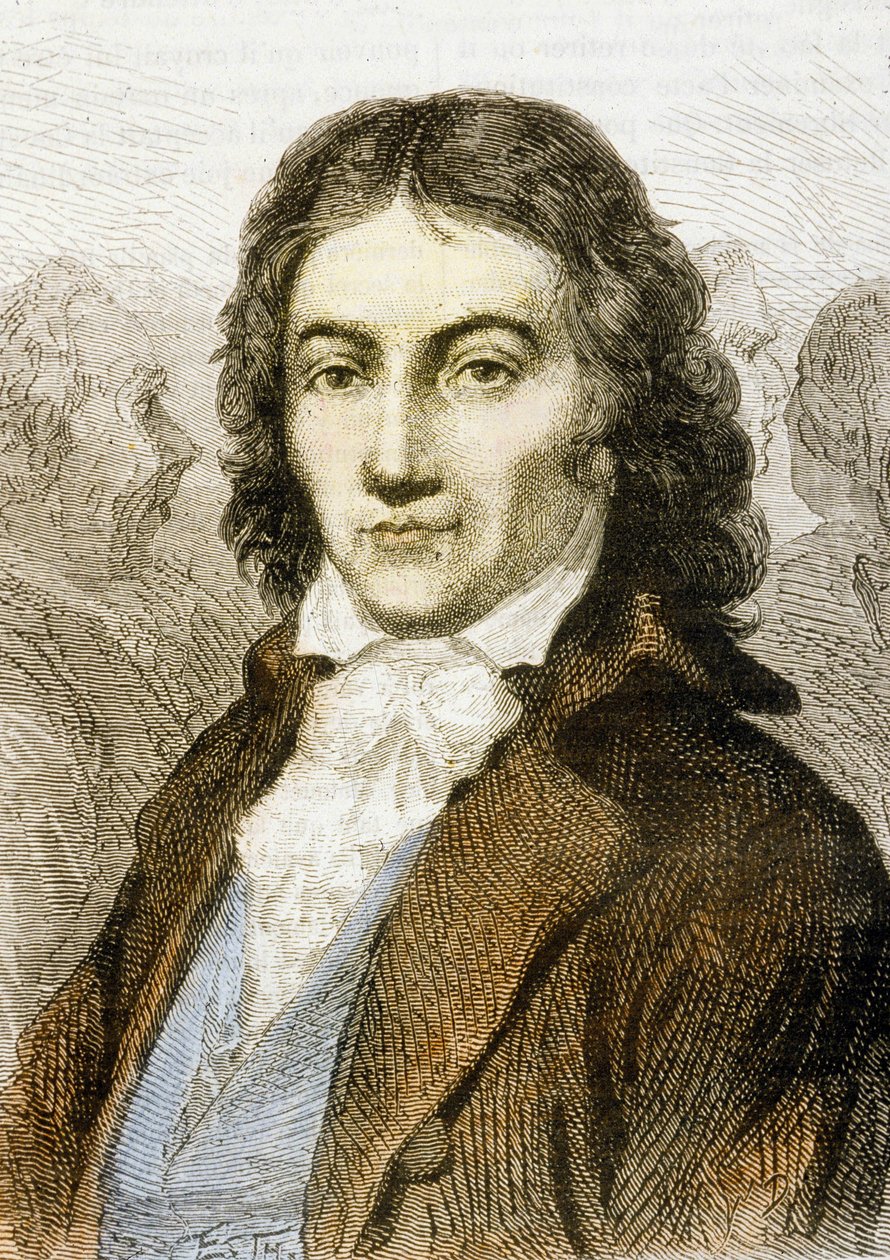 Camille Desmoulins (színes metszet) alkotó: School French