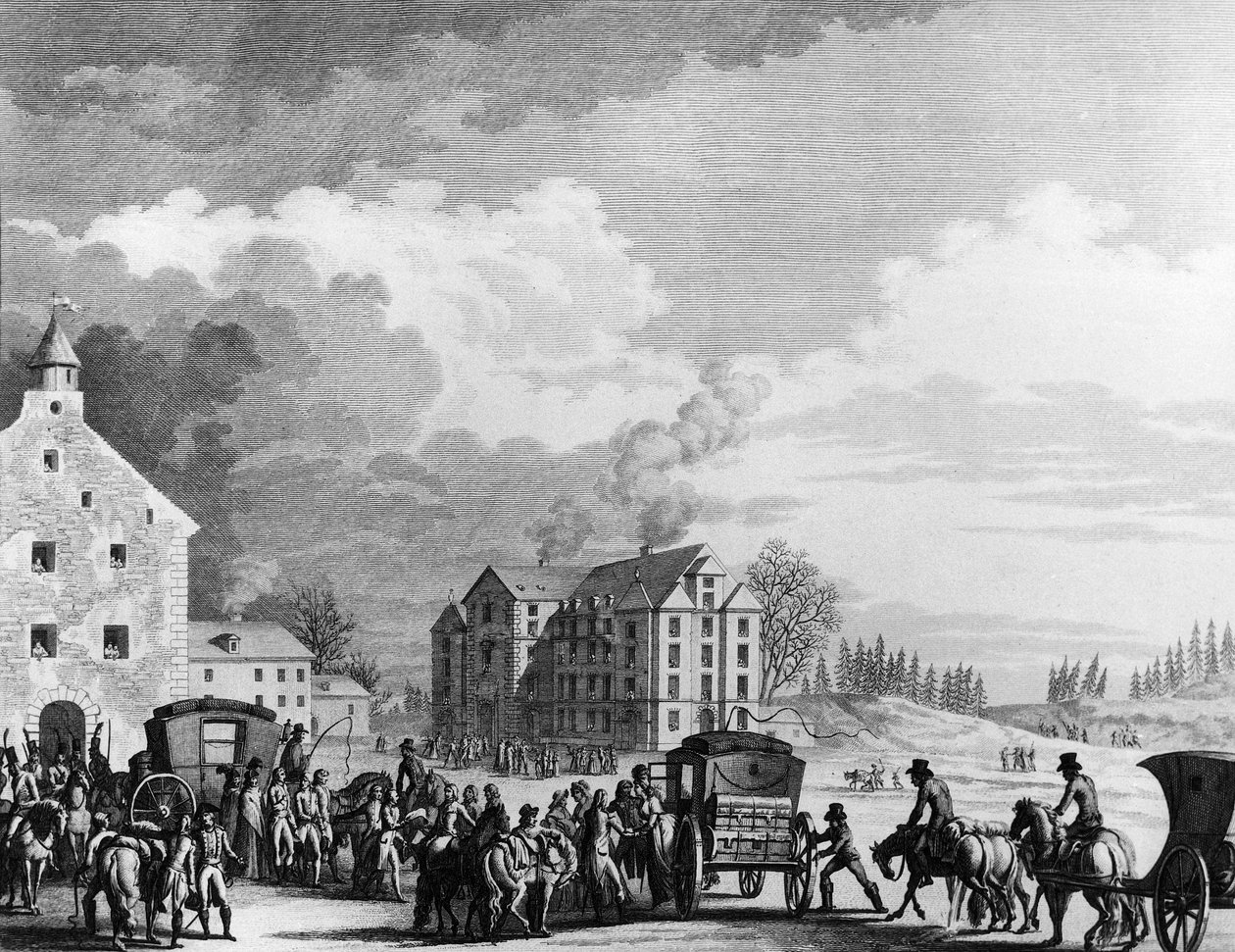 Francia forradalom és forradalomellenes mozgalom: fogolycsere Ausztriában 20 frimaire An IV (1795. december 11.). Párizs, a Forradalomtörténeti Intézet könyvtára alkotó: School French