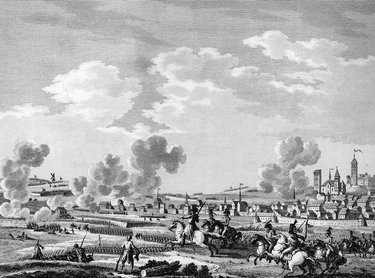 Francia forradalom és ellenforradalmi erők érkezése: a francia forradalmárok győzelme Jemmapesben 1792. november 6-án az osztrák hadsereg felett Belgiumban. Párizs, a Forradalomtörténeti Intézet könyvtára alkotó: School French