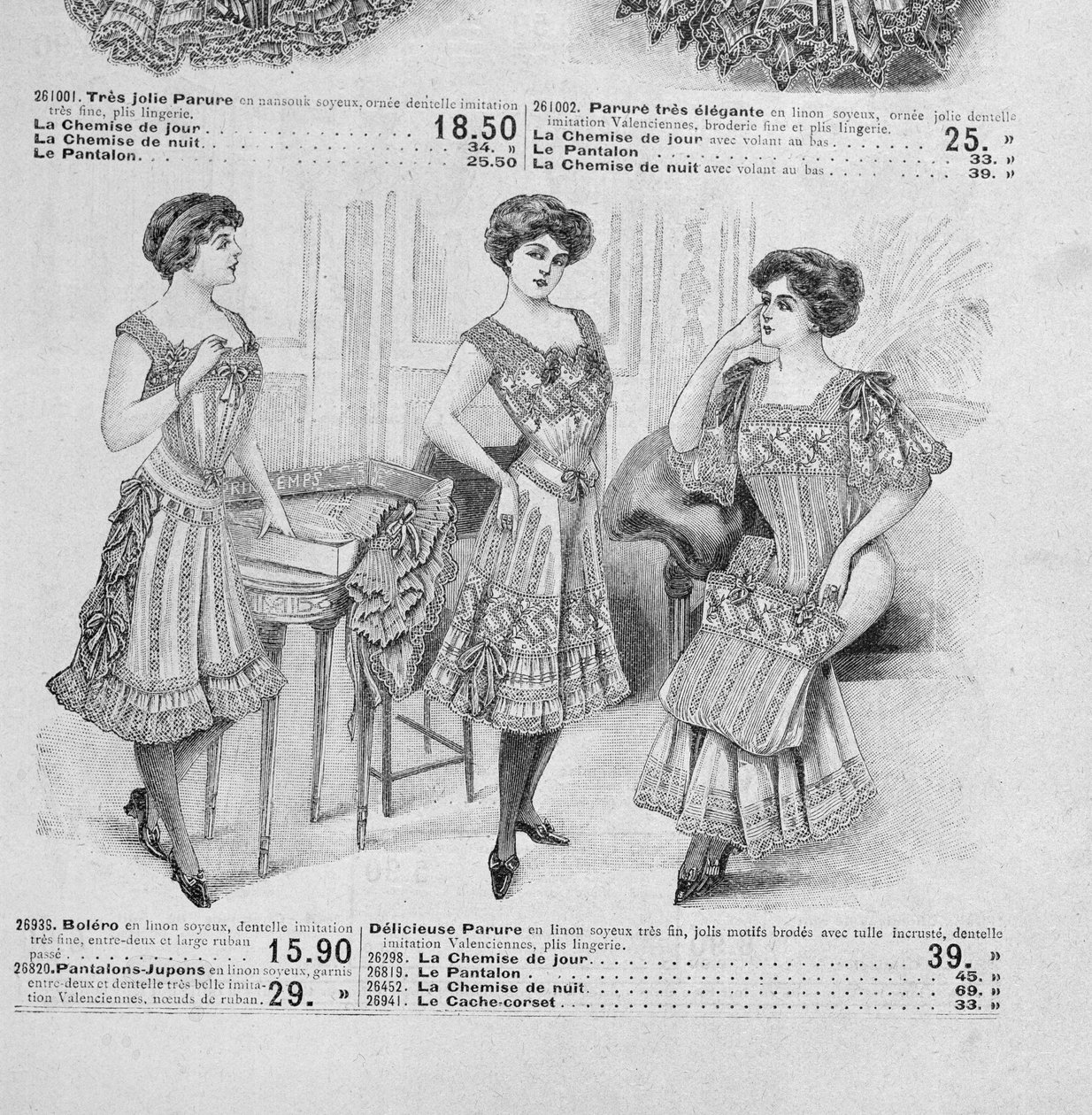 Francia fehérneműkatalógus 1900 körül alkotó: School French