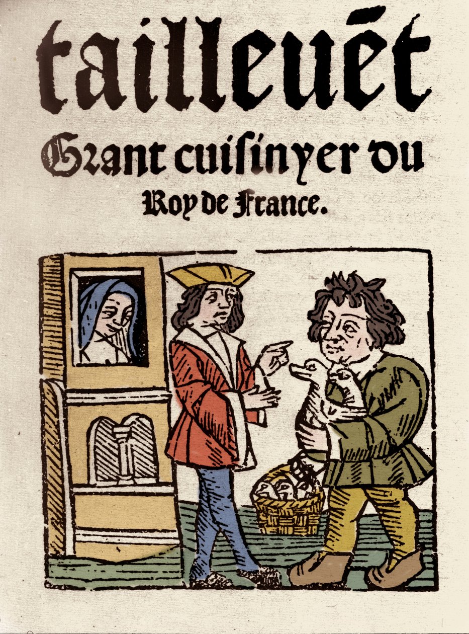 A „Le Viandier” előlapja (digitálisan színes nyomat) alkotó: School French