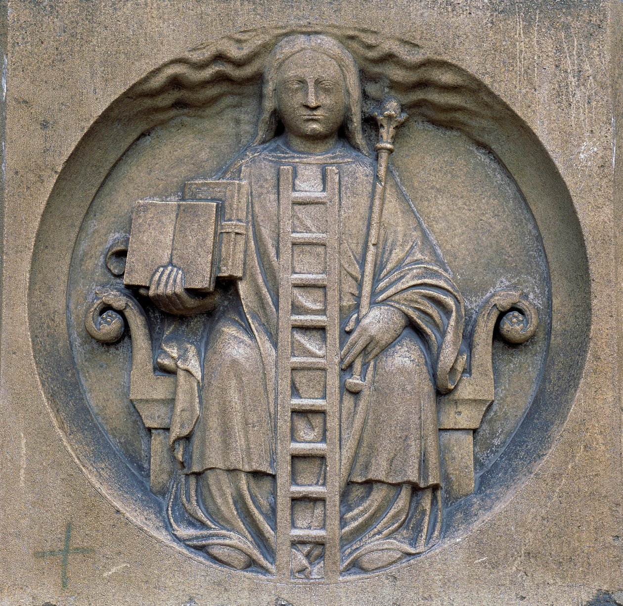 Gótikus művészet: az alkímia allegóriája. Cathedrale Notre Dame (Notre-Dame) Párizsban alkotó: School French