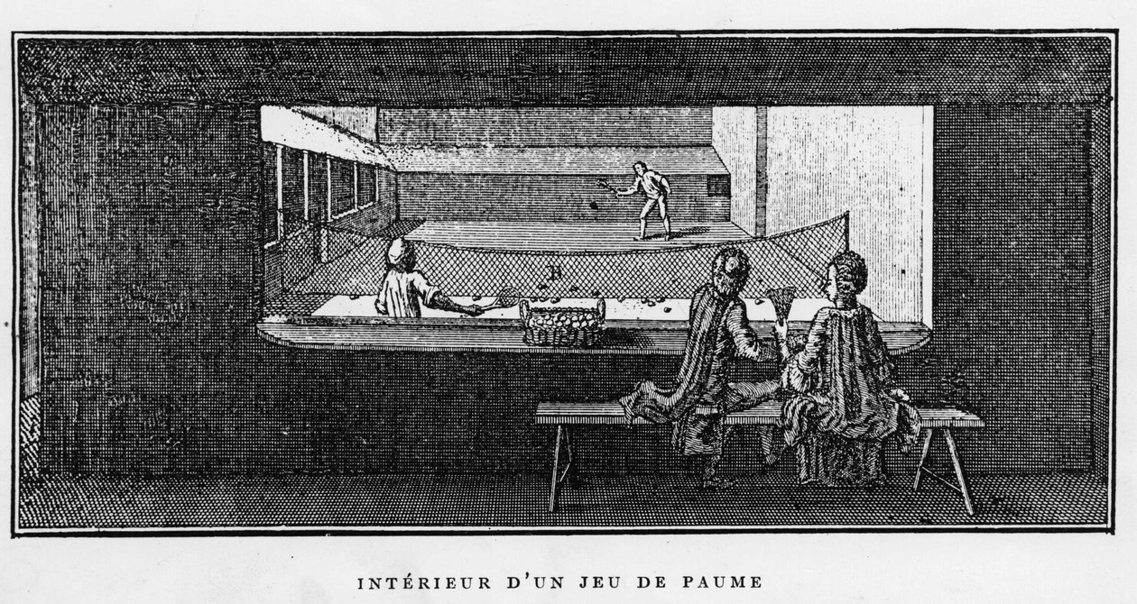 Egy Jeu de Paume belseje alkotó: School French