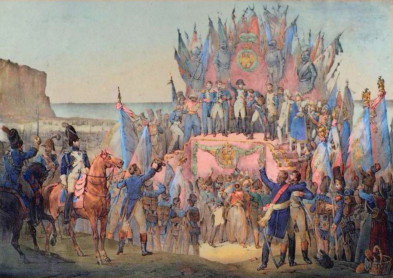 Katonai Fesztivál Boulogne-ban Napóleonnal a Becsületlégió sztárjaival – Victor Adam (francia) alkotó: School French