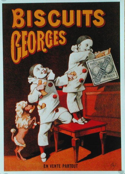 "Georges" kekszet reklámozó plakát (színes litográfia) alkotó: School French