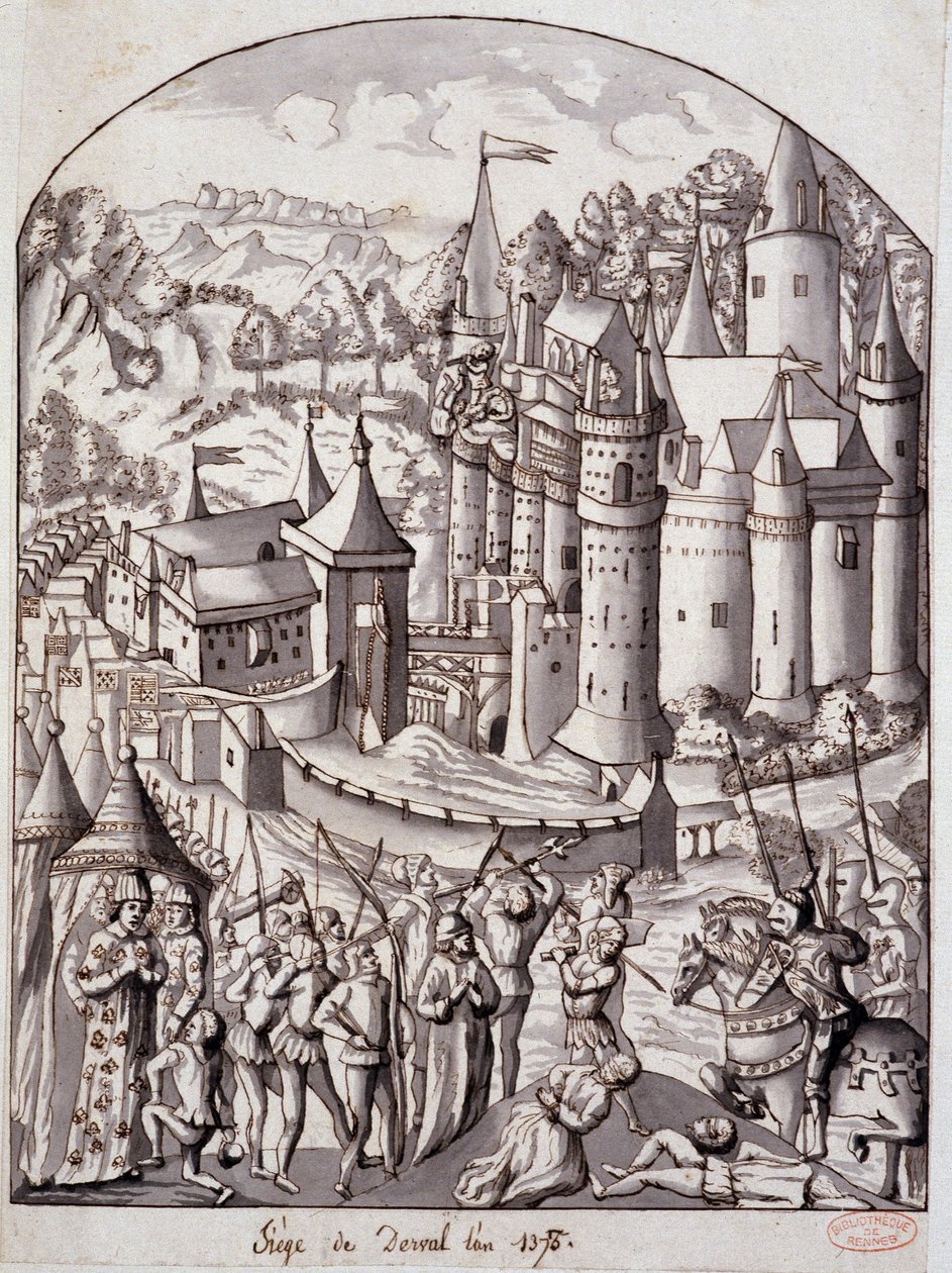 Derval (Bretagne) ostroma 1375-ben. alkotó: School French