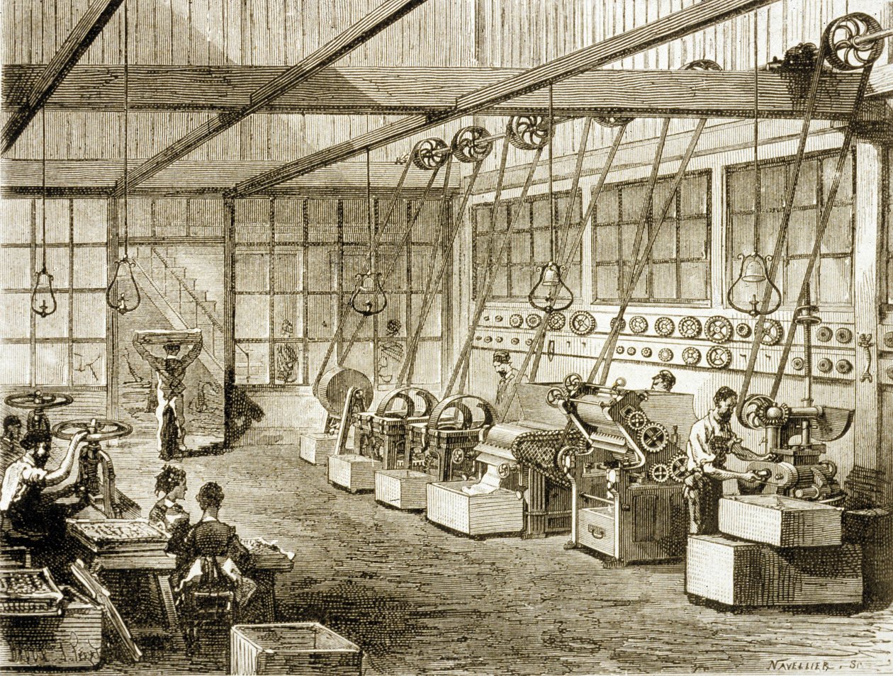 Szappangyár (metszet) alkotó: School French