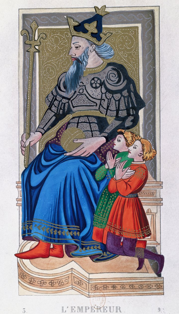 A császár, VI. Károly tarot, Franciaország alkotó: School French