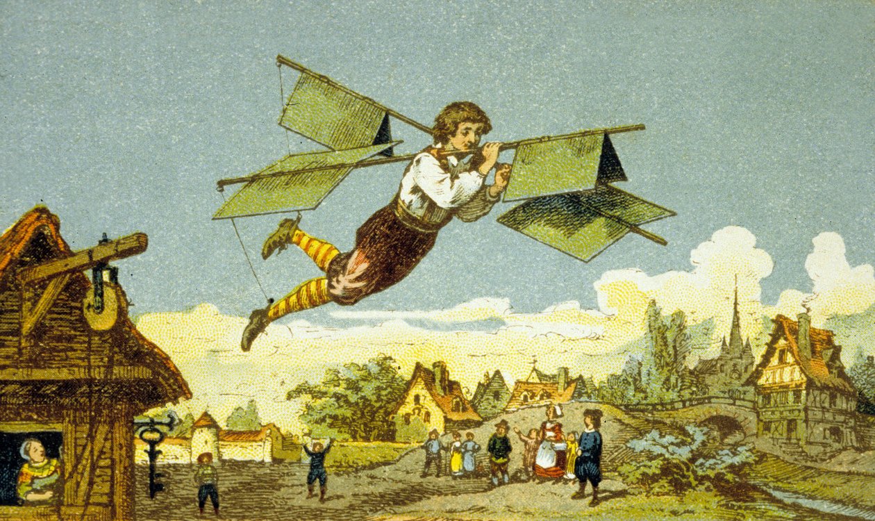 Lakatos repülése, Le Besnier (színes litó) alkotó: School French