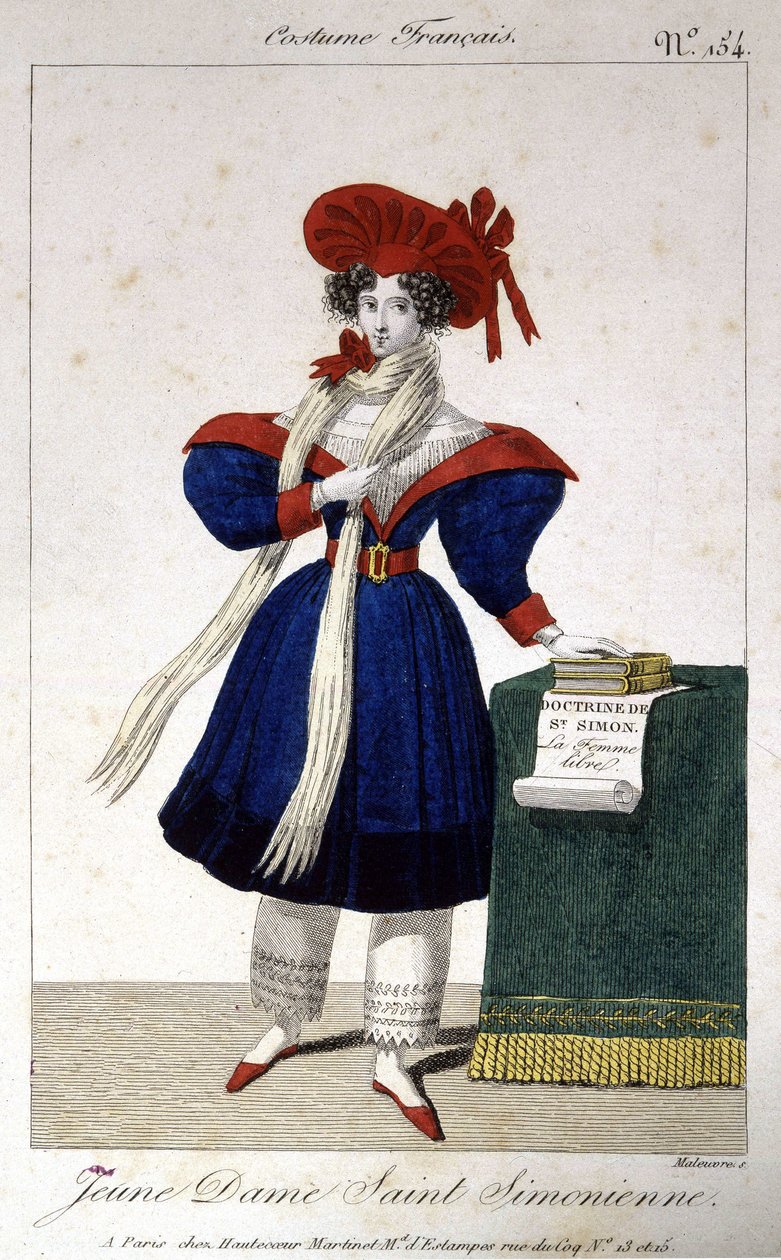 Szent Simonian ifjú hölgy alkotó: School French