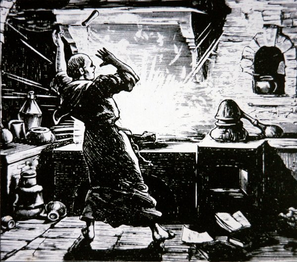 Berthold Schwarz, más néven „Black Berthold” (fametszet) alkotó: School German