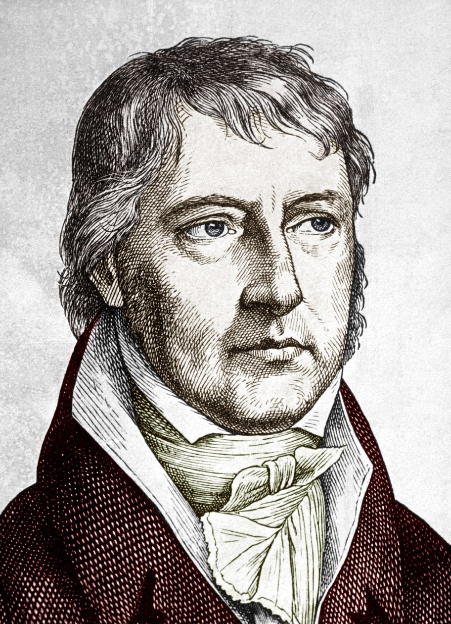 Georg Wilhelm Friedrich Hegel (színes metszet) alkotó: School German