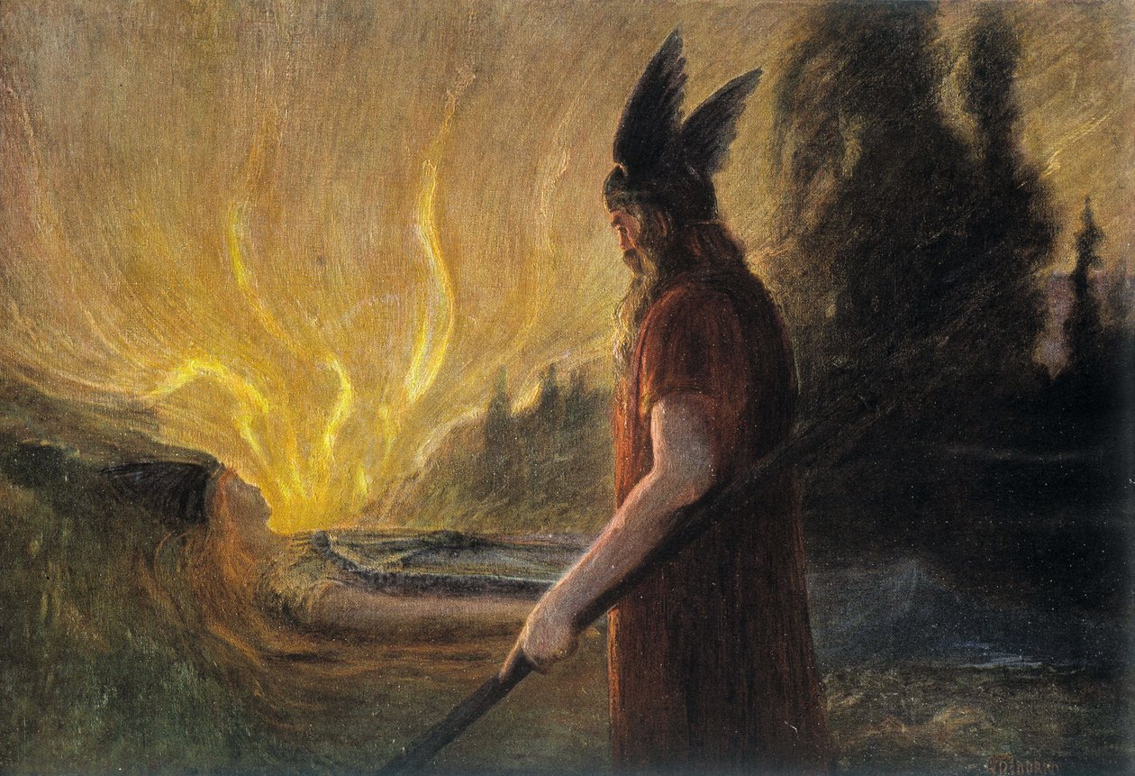 Isten Odin, német kép alkotó: School German
