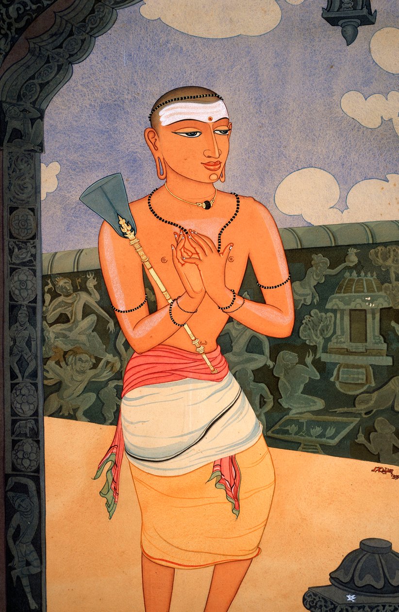 Hindu szerzetes (akvarell, papír) alkotó: School Indian