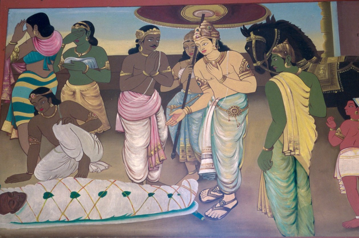 Buddha Mahanirvánája (fotó) alkotó: School Indian