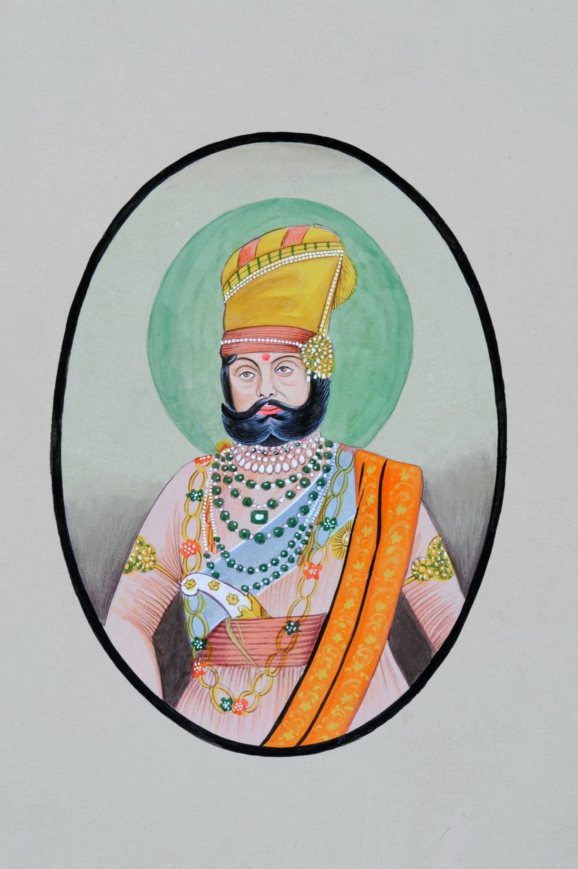 Jaswant Singh Maharaja Jodhpur miniatűr Pantingja alkotó: School Indian
