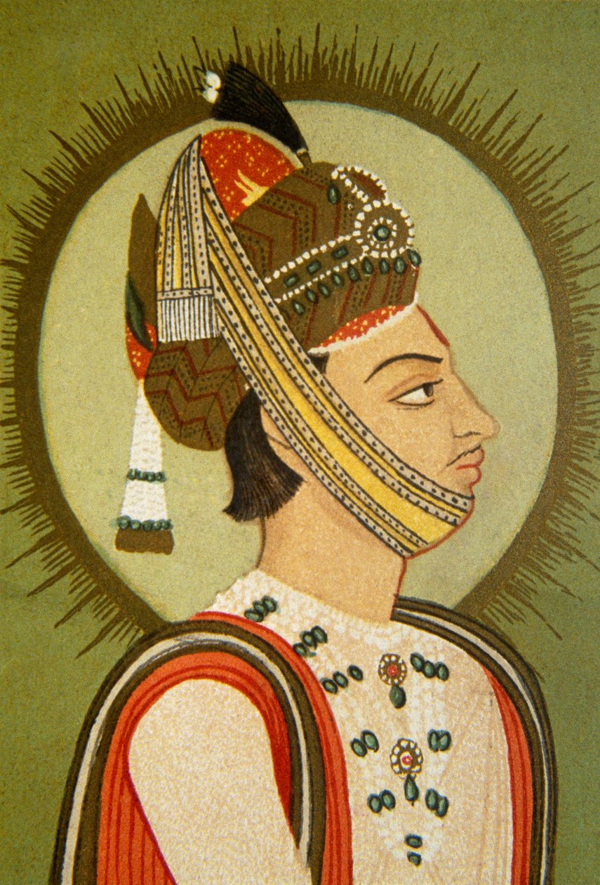 Maharadzsa Jay Singh Iii portréja, Jaipur, Rádzsasztán, India alkotó: School Indian