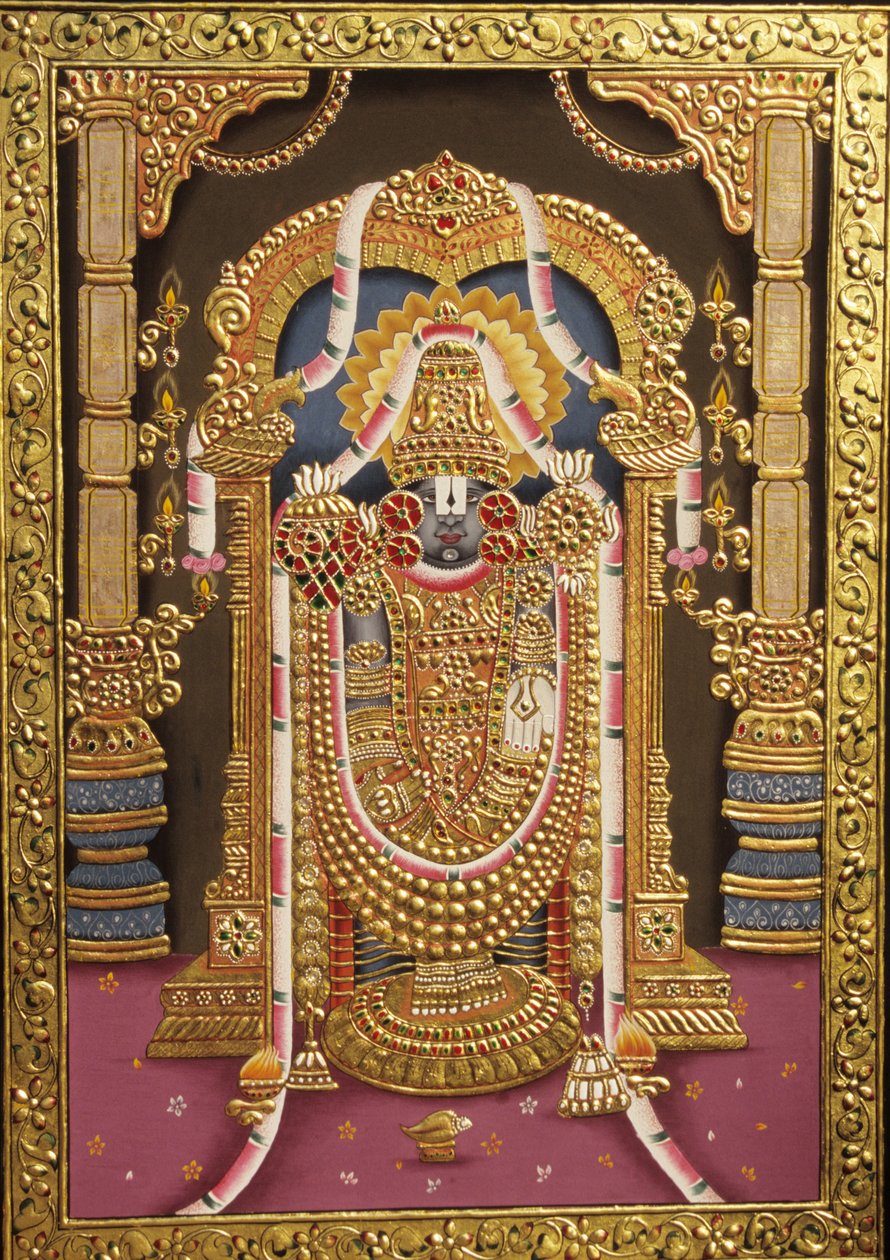 Tirupati Balaji arany dombornyomott India Ázsia alkotó: School Indian