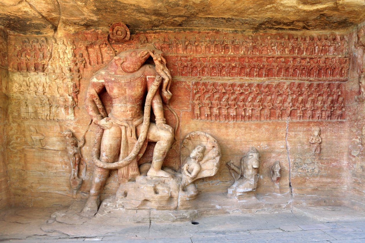 Visnu mint Varaha Avatár (fotó) alkotó: School Indian