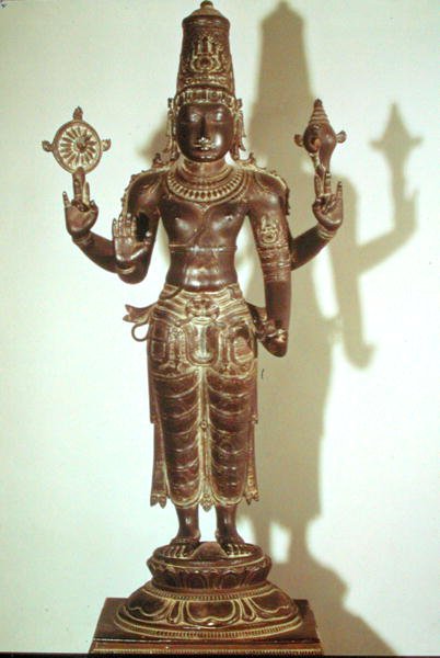 Visnu, Dél-Indiából (bronz) alkotó: School Indian