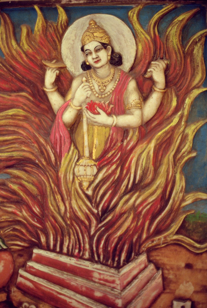 Yagyan Narayan (festett dombormű) alkotó: School Indian