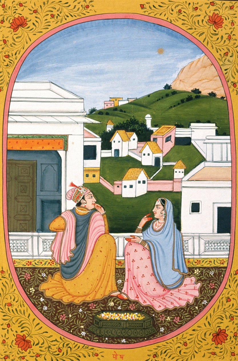 Év Naptár Kép és festmény egy hindu hónaphoz Paush, India alkotó: School Indian