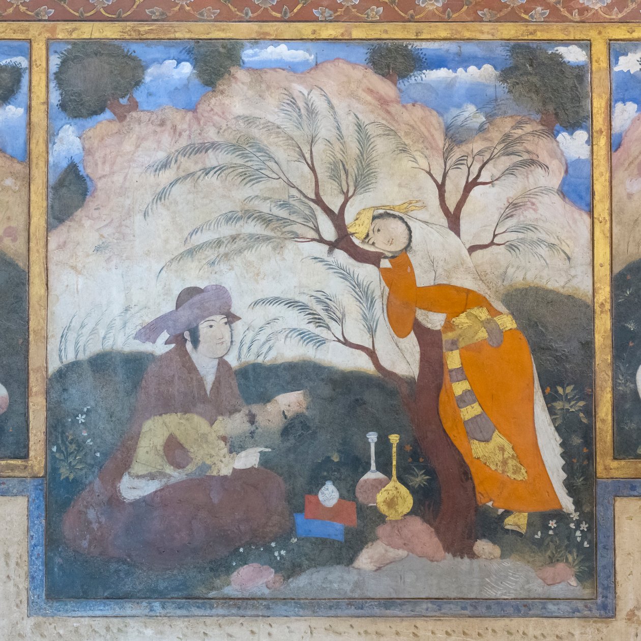 Frissen a Chehel Sotoun Palace-ban, Esfahanban, Iránban alkotó: School Iranian