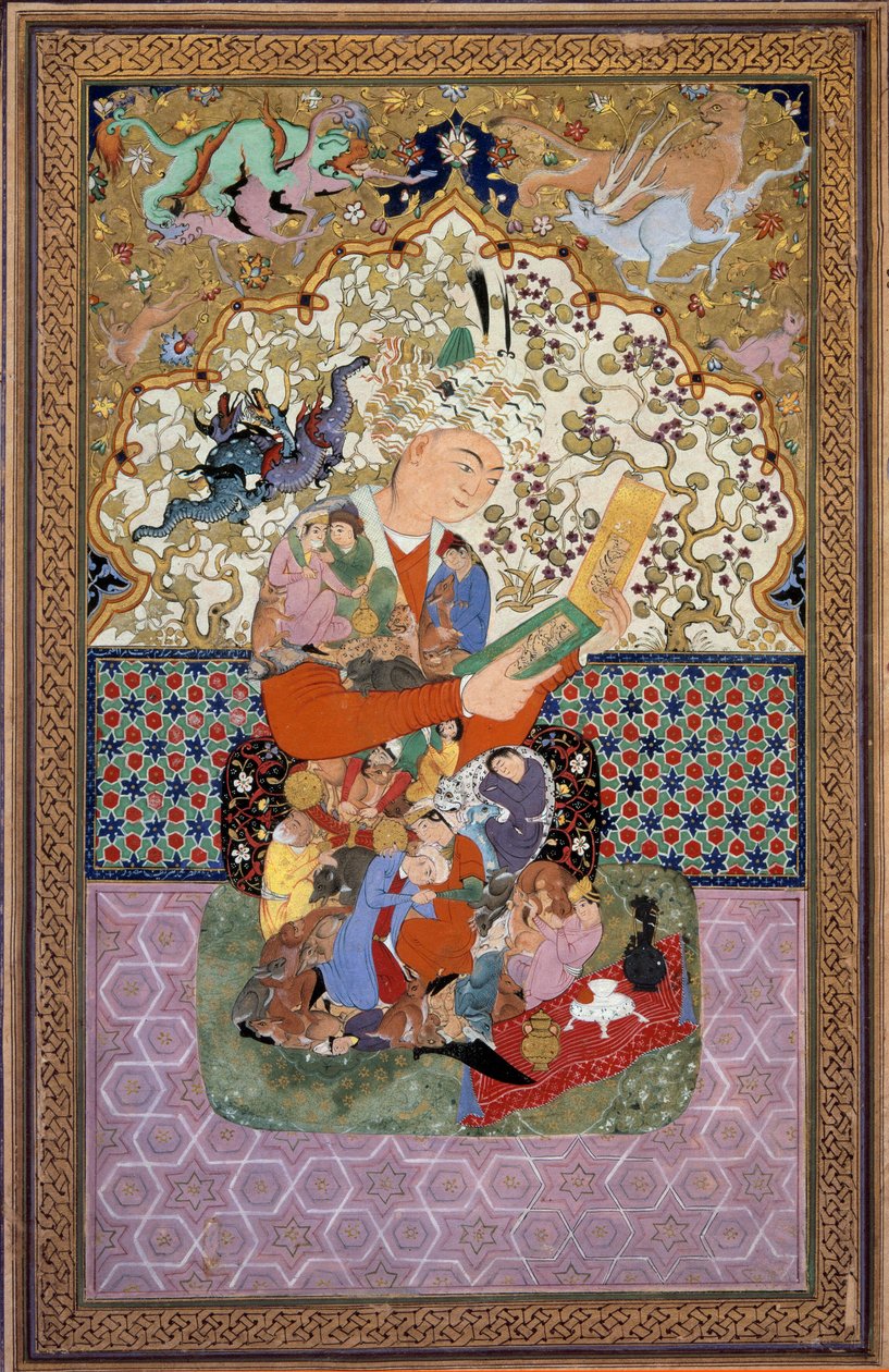 Az olvasó. Irán festménye alkotó: School Iranian