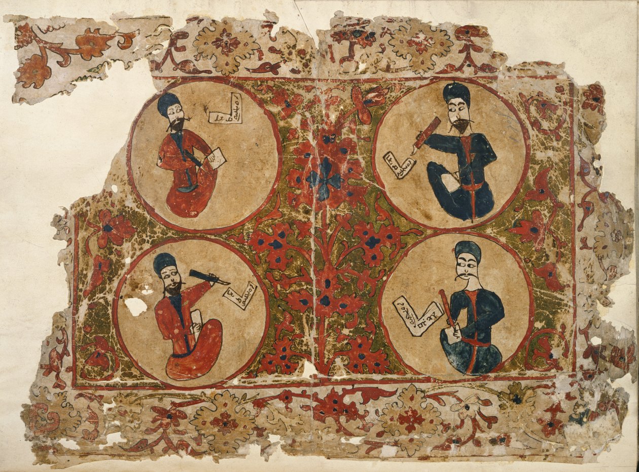 Hozzáadás. 7174, f.1 Négy evangélista, evangéliumi lexikonból a nesztoriánus használat szerint. Másolta: Elia Moszulban, Irakban alkotó: School Iraqi