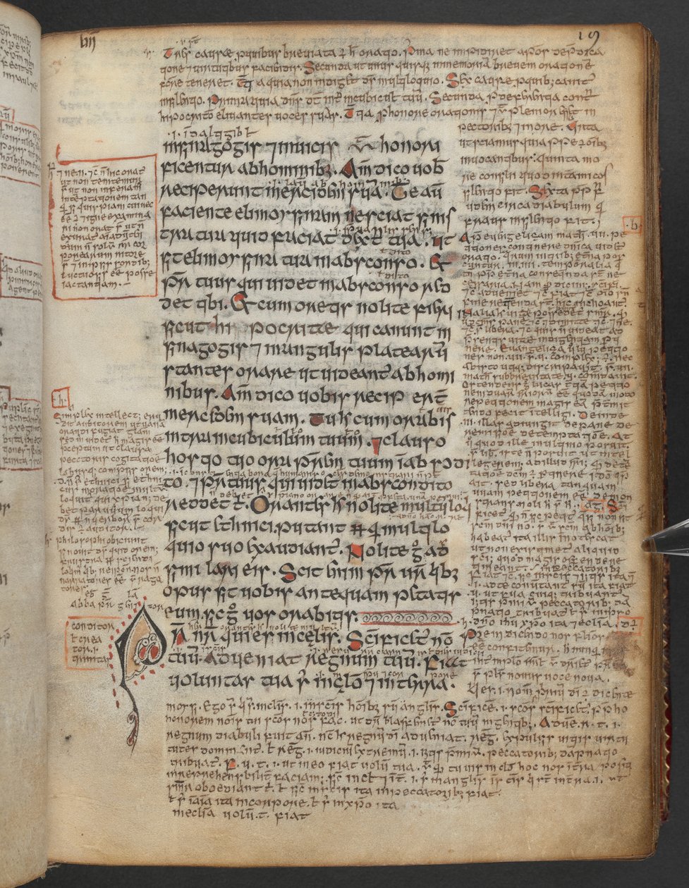 Harley 1802, f.19r, A Pater Noster vagy a Lord