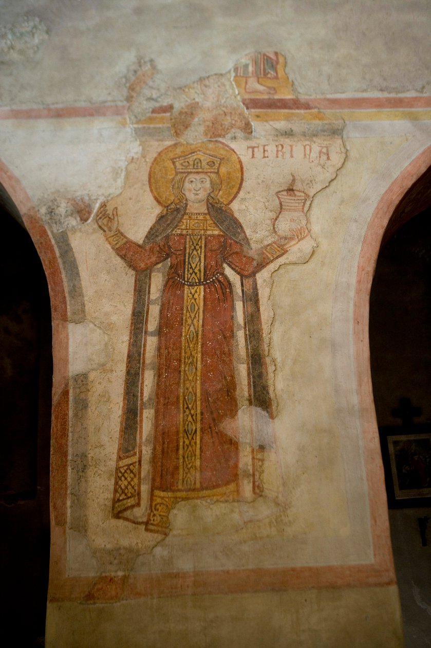 Szent Katalin (freskó) alkotó: School Italian