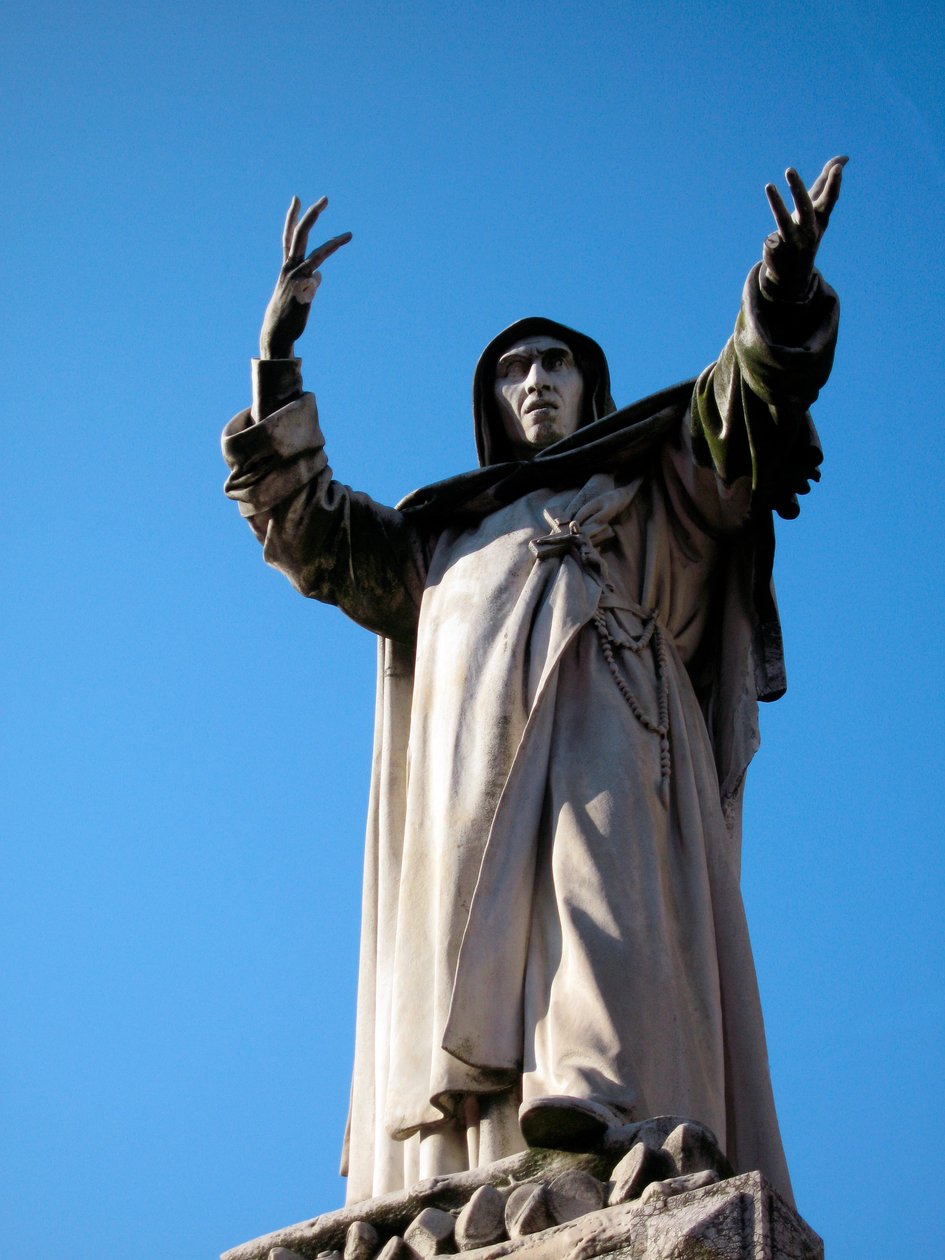 Jerome Savonarola szobra (Girolamo Savonarola alkotó: School Italian