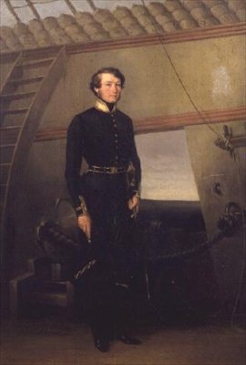 A haditengerészeti tiszt (olaj, vászon) alkotó: School Italian