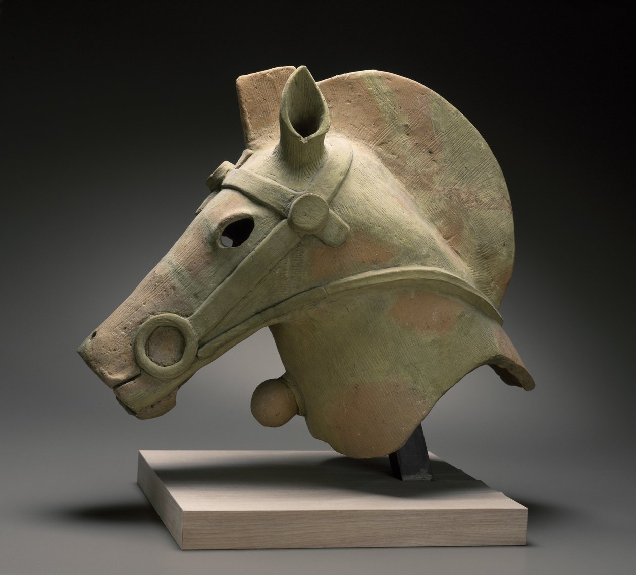 Haniwa ló, dátum nélkül (piros cserép) alkotó: Japanese School