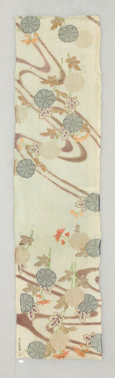 Kimonó töredék (szövet) alkotó: Japanese School