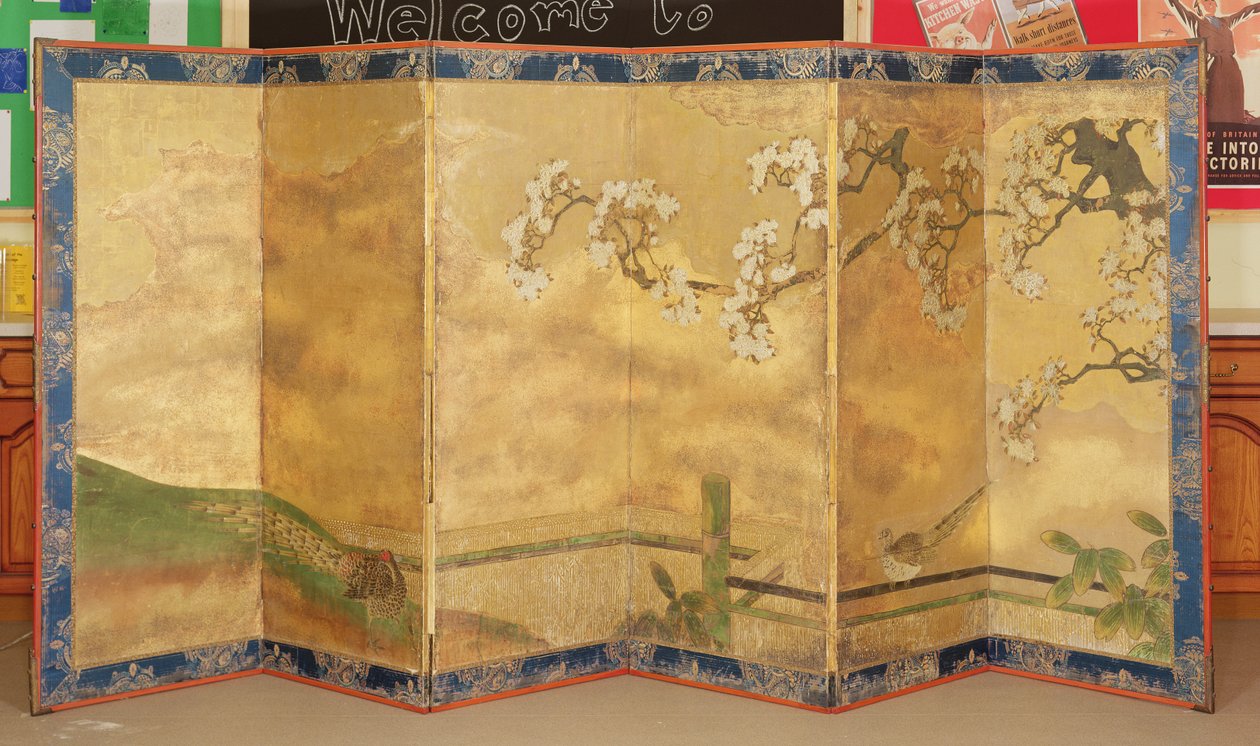 Egy pár festett paraván, japán, 17. század vége vagy 18. század eleje (a párért lásd: 144894) alkotó: Japanese School