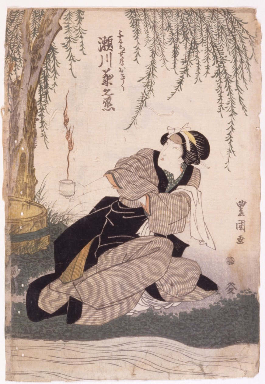 Segawa Kikunojo (színes fametszet) alkotó: School Japanese